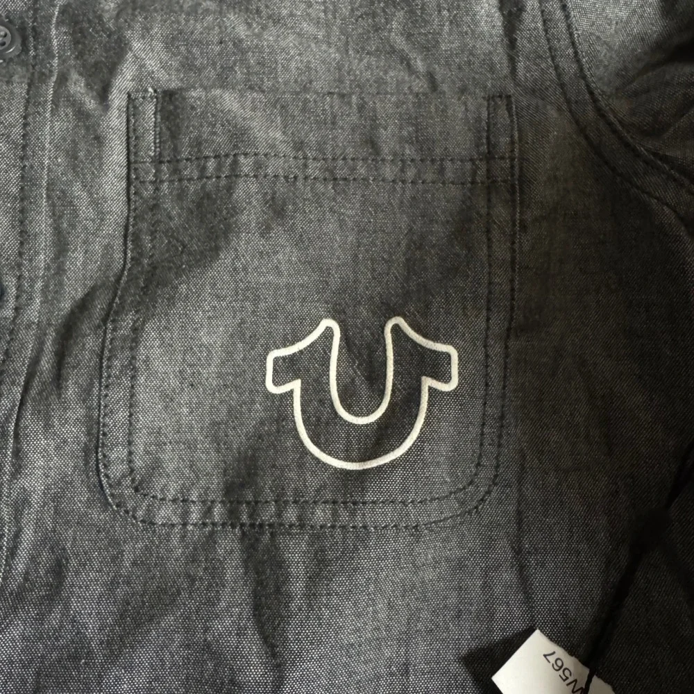 Kids True‎ Religion Gray Long Sleeve Button Up Shirt Size S